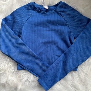 Aerie Vibrant Blue Long Sleeve Tee
